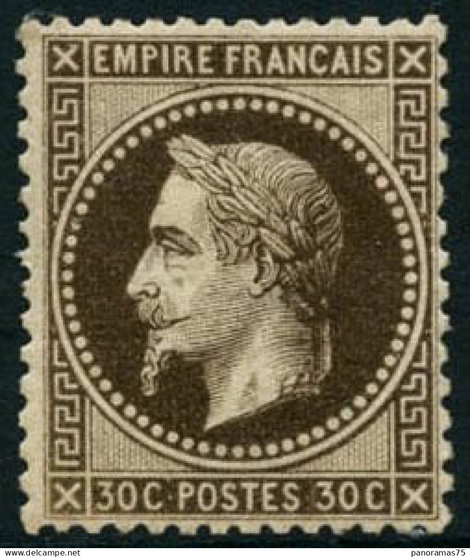 ** N°30b 30c Brun-noir - TB - 1863-1870 Napoléon III Con Laureles