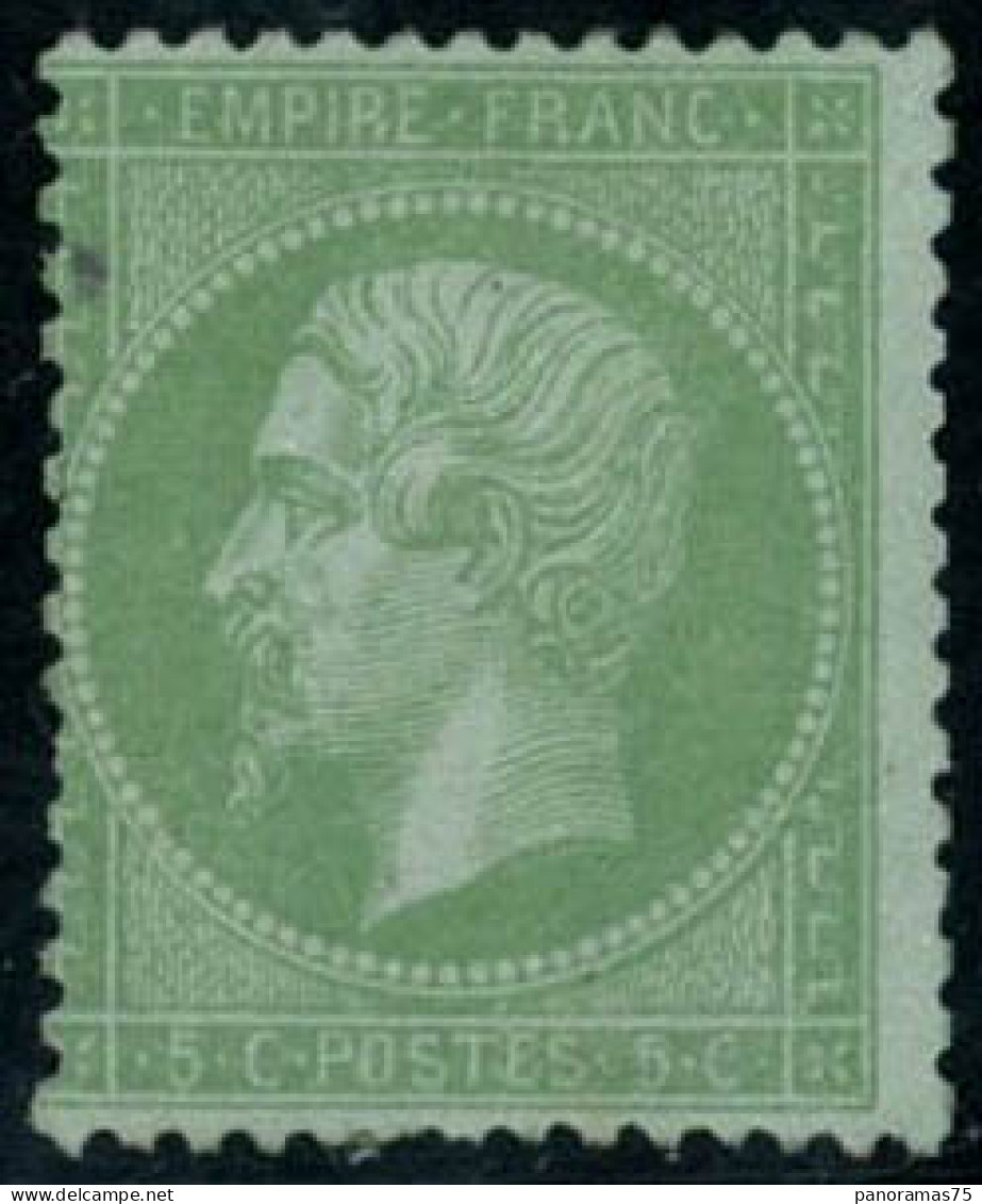 ** N°35 5c Vert Pâle S/bleu - TB - 1863-1870 Napoléon III Lauré