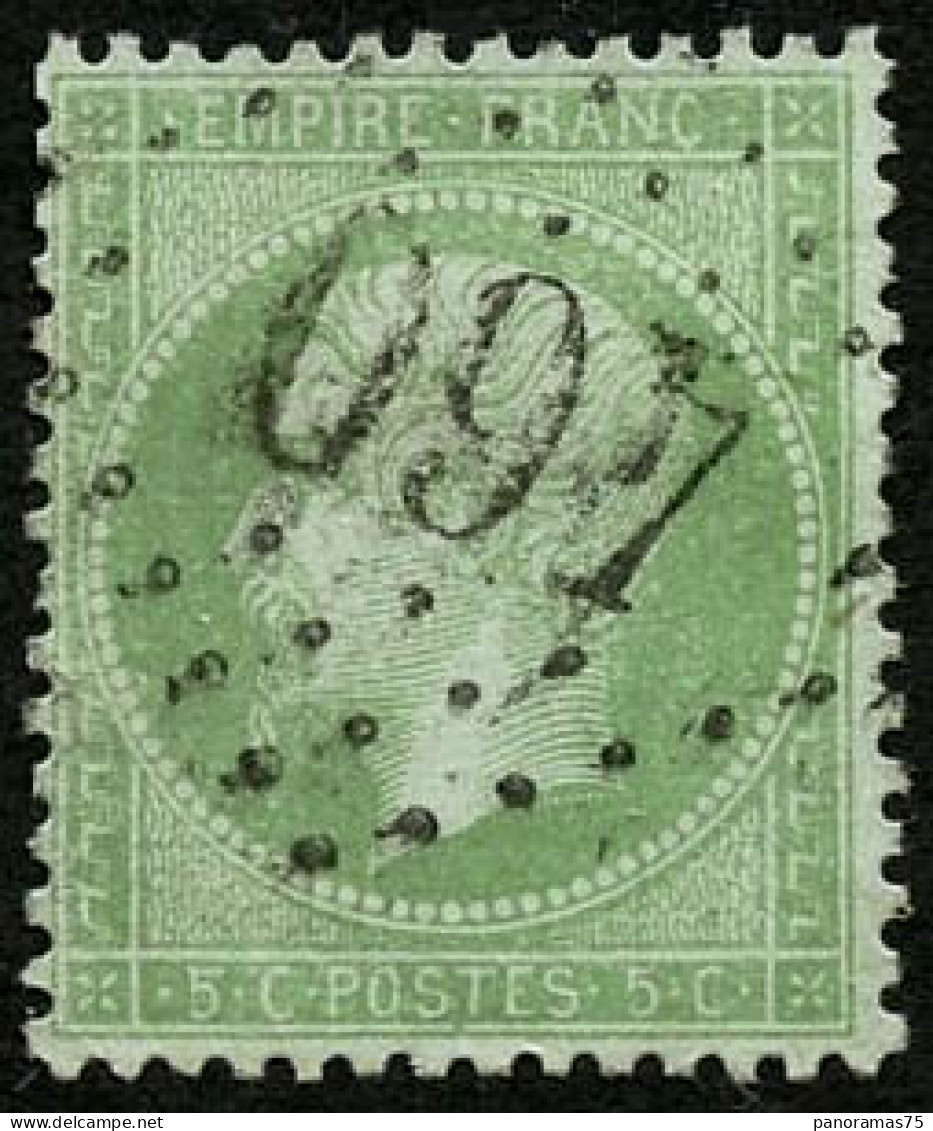 Obl. N°35 5c Vert Pâle S/bleu - TB - 1863-1870 Napoléon III. Laure