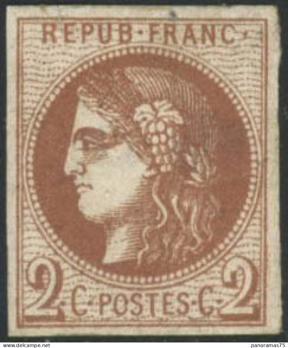 ** N°40B 2c Brun-rouge R2 - TB - 1870 Emisión De Bordeaux