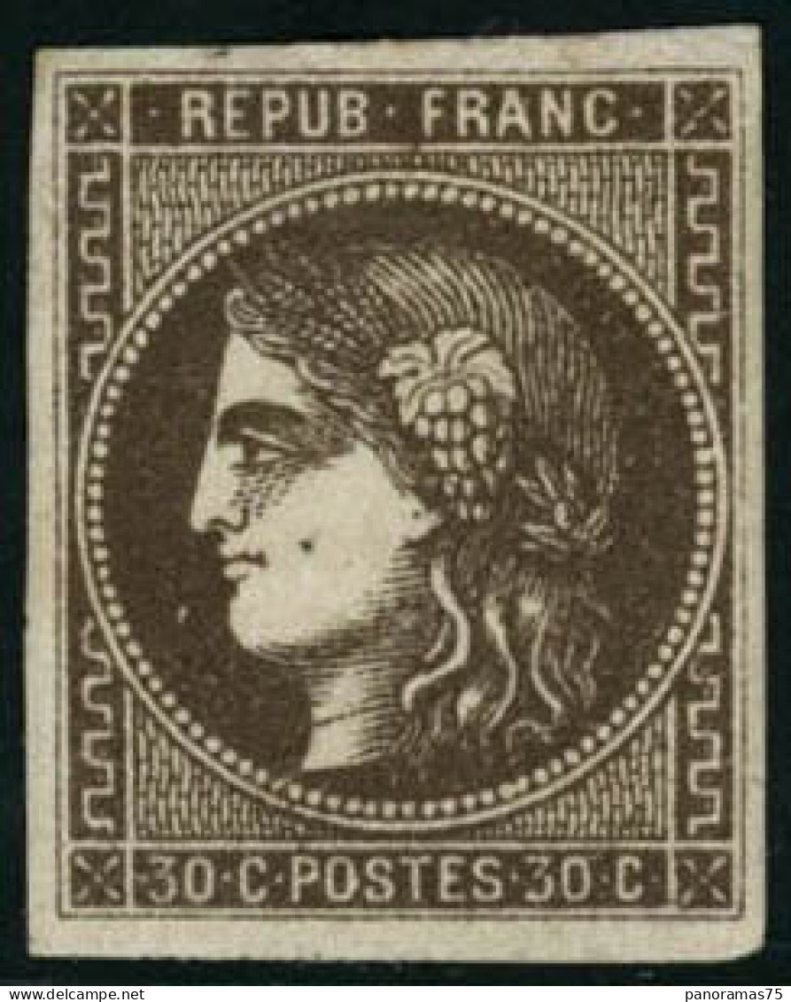 ** N°47 30c Brun - TB - 1870 Bordeaux Printing