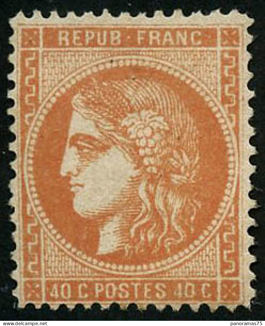 * N°48 40c Orange Dentelé  - TB - 1870 Ausgabe Bordeaux