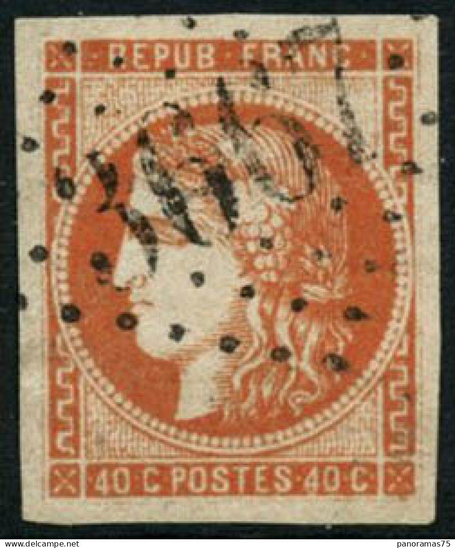 Obl. N°48 40c Orange - TB - 1870 Ausgabe Bordeaux