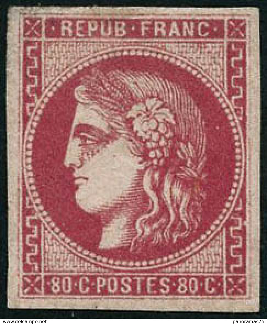 ** N°49 80c Rose - TB - 1870 Emission De Bordeaux