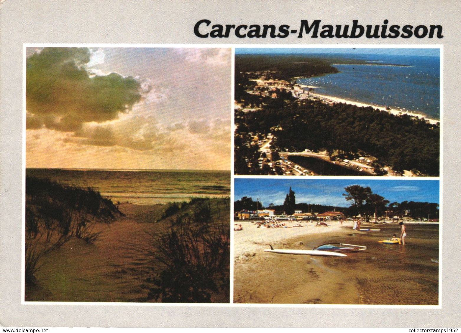 CARCANS-MAUBUISSON, GIRONDE, COMMUNE, BEACH, SEA, CLOUDS, FRANCE - Carcans