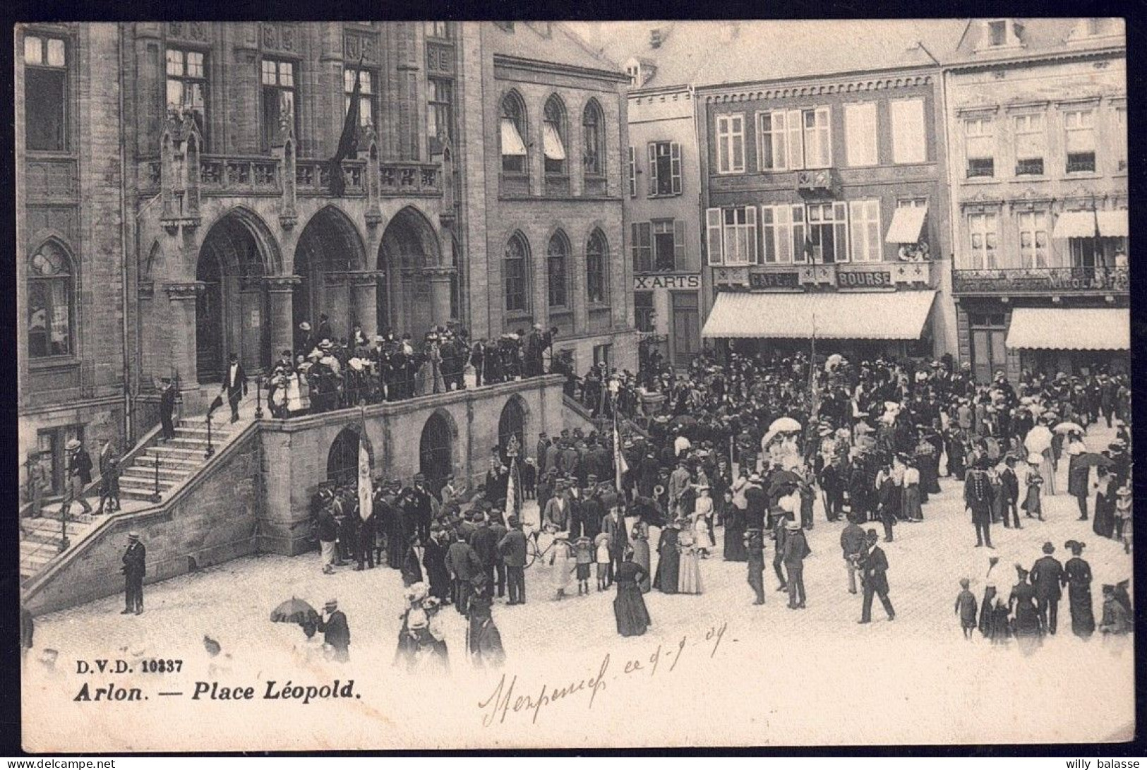 +++ CPA - ARLON - Place Leopold - DVD 10337 - 1909  // - Arlon