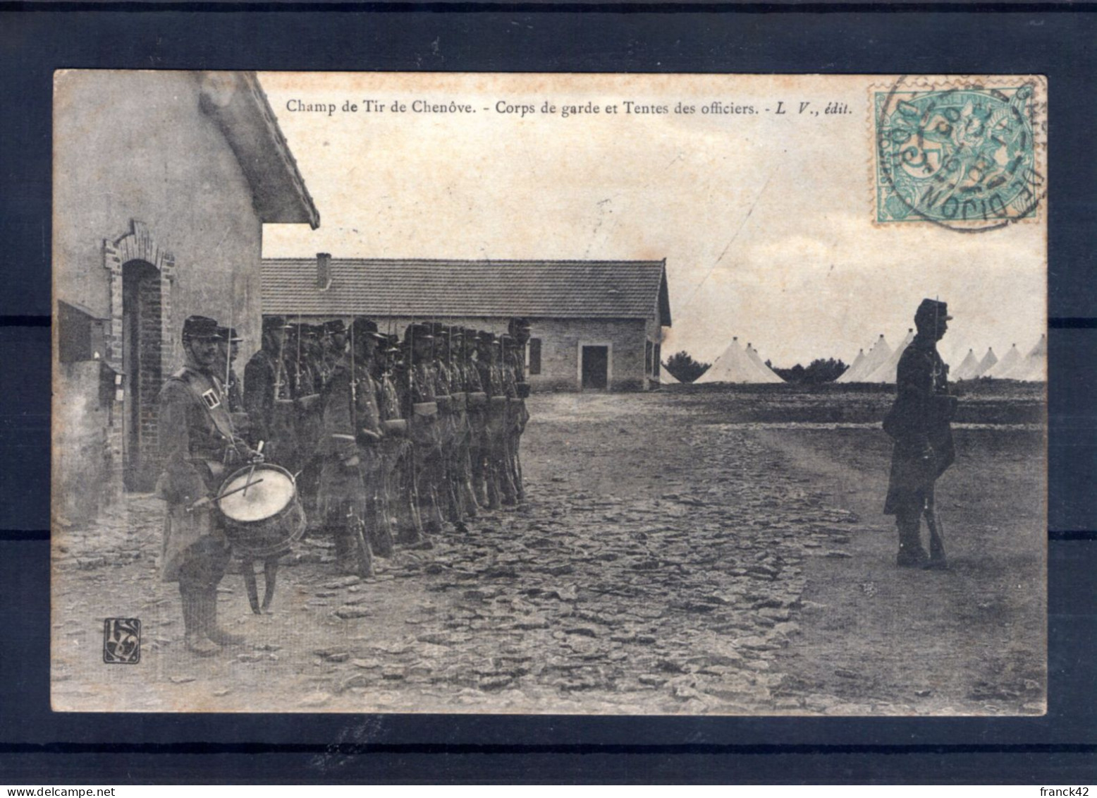 21. Champ De Tir De Chenôve. Coprs De Garde Et Tentes Des Officiers - Chenove