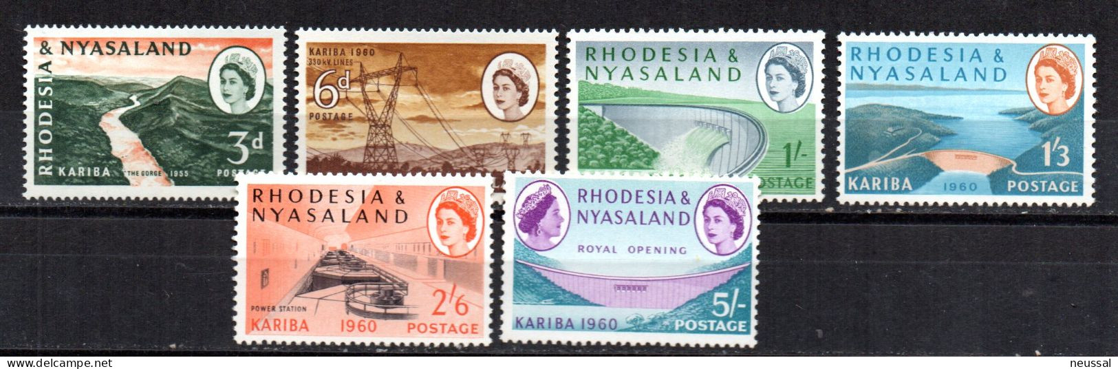 Serie Nº 33/38 Rhodesia - Rhodésie & Nyasaland (1954-1963)