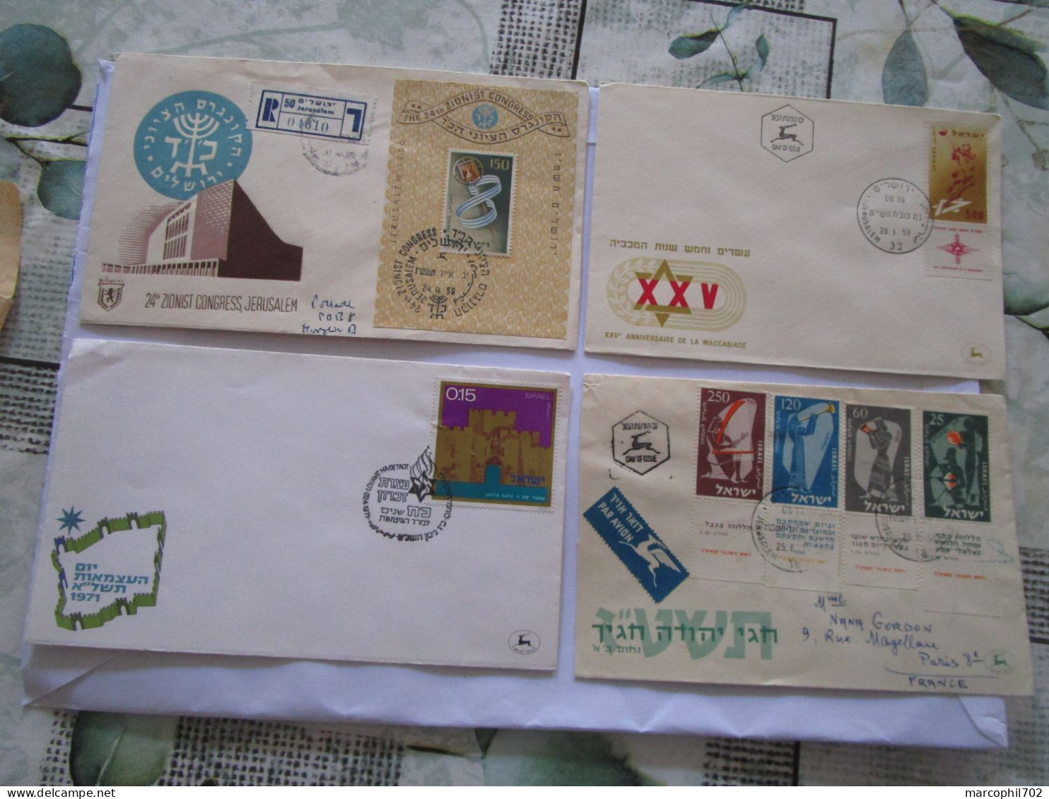 Lot De FDC Et Lettres Sans Courier Et Timbres D'israel - Verzamelingen & Reeksen