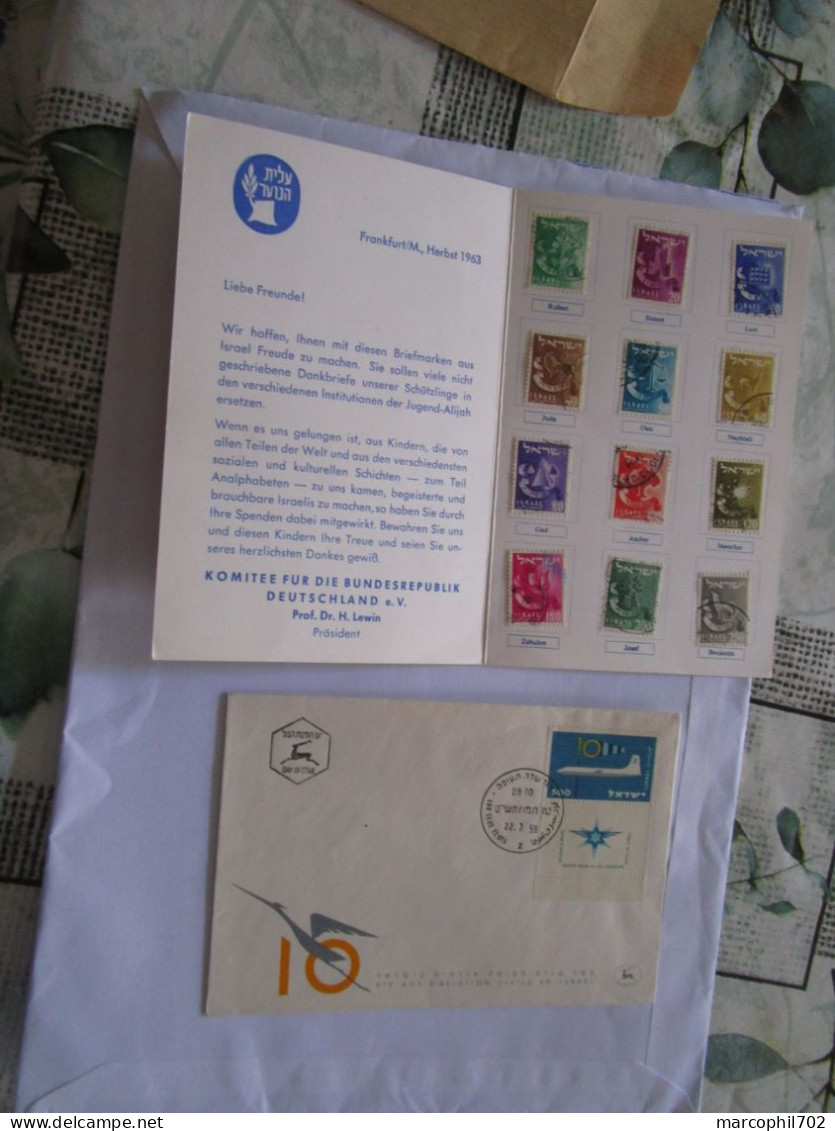 Lot De FDC Et Lettres Sans Courier Et Timbres D'israel - Collezioni & Lotti