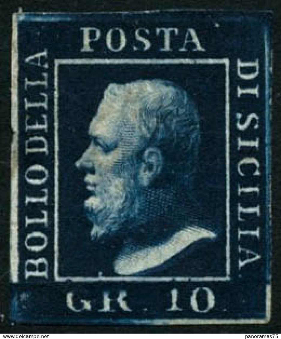 * N°22 10g Bleu Foncé - TB - Sicilia