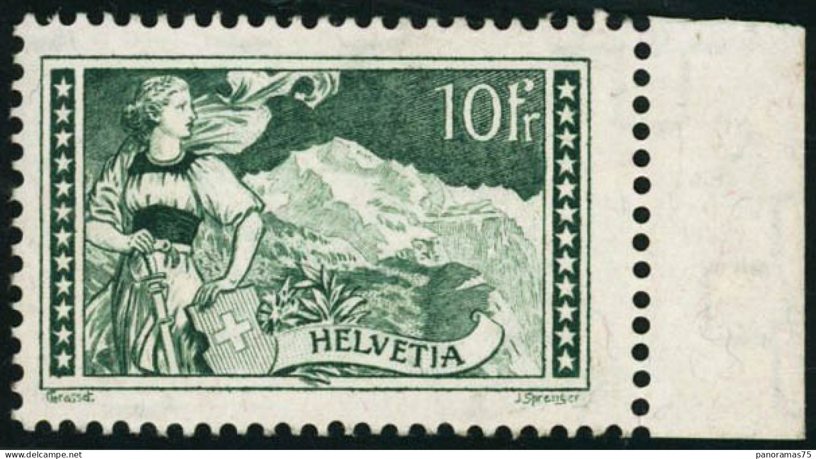** N°245 10F Vert- Gris - TB - Other & Unclassified