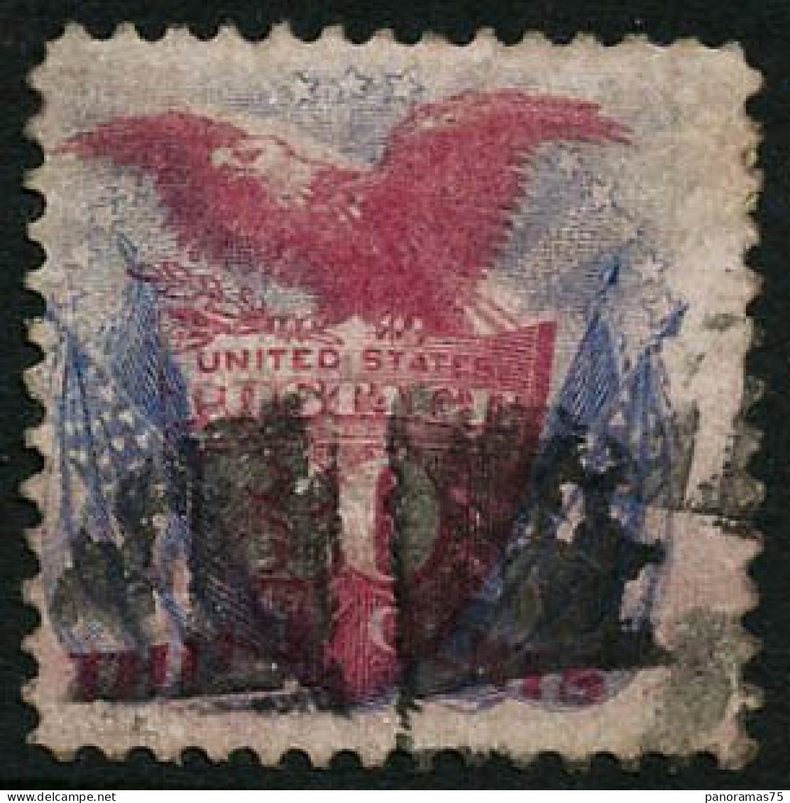 Obl. N°37 30c Bleu Et Rose - TB - Other & Unclassified