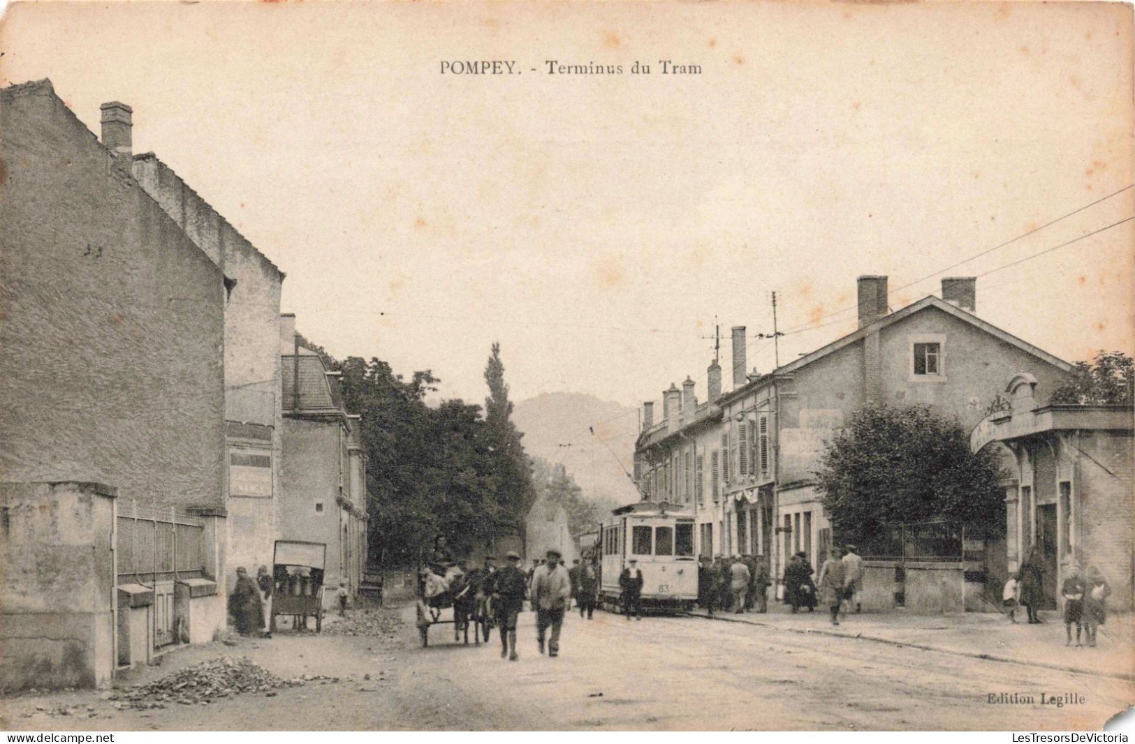 FRANCE - Mayenne - Pompey - Terminus Du Tram - Animé - Carte Postale Ancienne - Autres & Non Classés