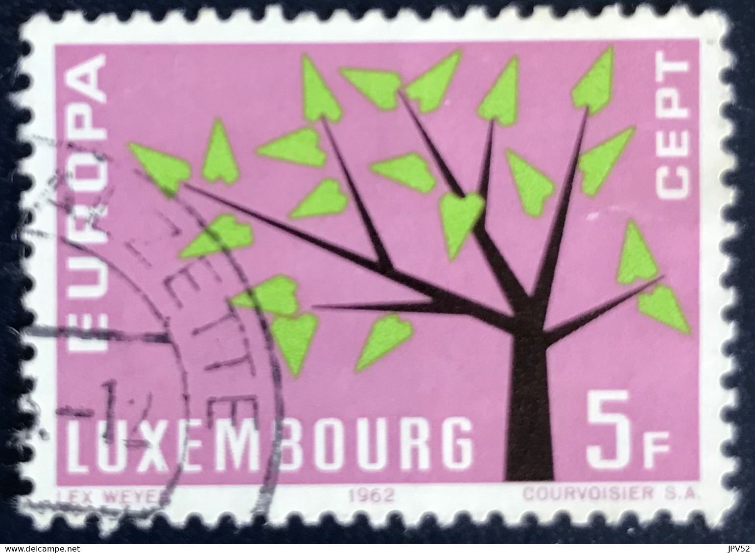 Luxembourg - Luxemburg - C18/34 - 1962 - (°)used - Michel 658 - Europa - Boom Met 19 Bladeren - Gebruikt