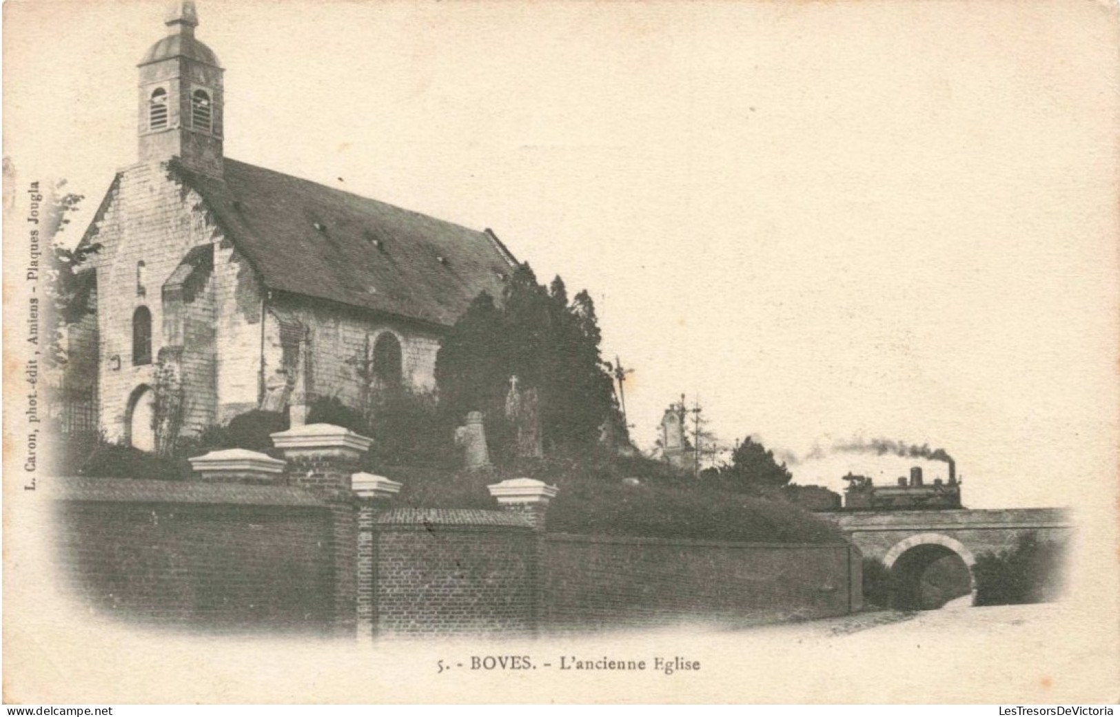 FRANCE - Somme - Boves - L'ancienne Eglise - Carte Postale Ancienne - Boves