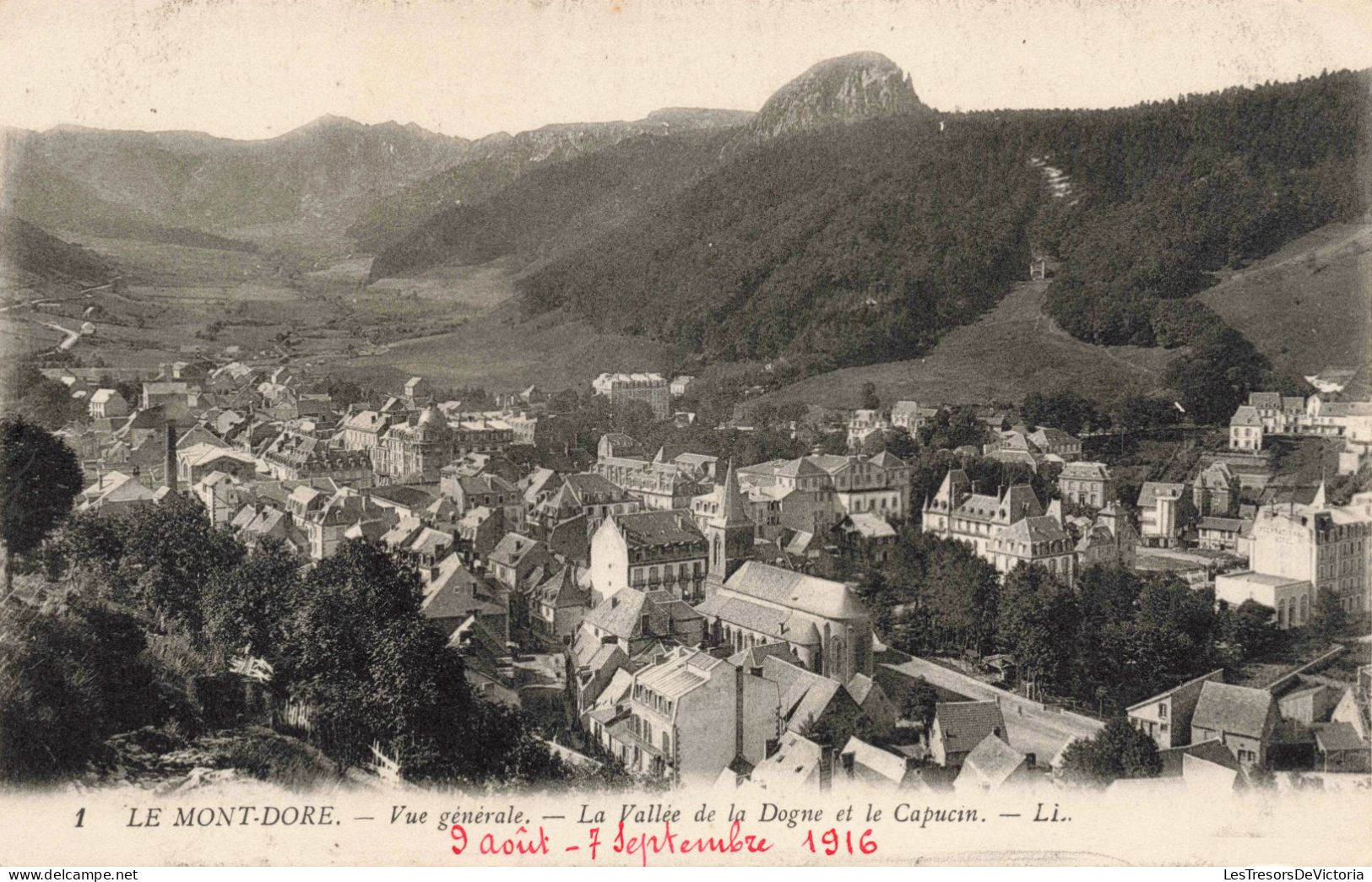 FRANCE - Le Mont Dore - Vue Générale - La Vallée De La Dogue Et Le Capucin - Carte Postale Ancienne - Auvergne Types D'Auvergne