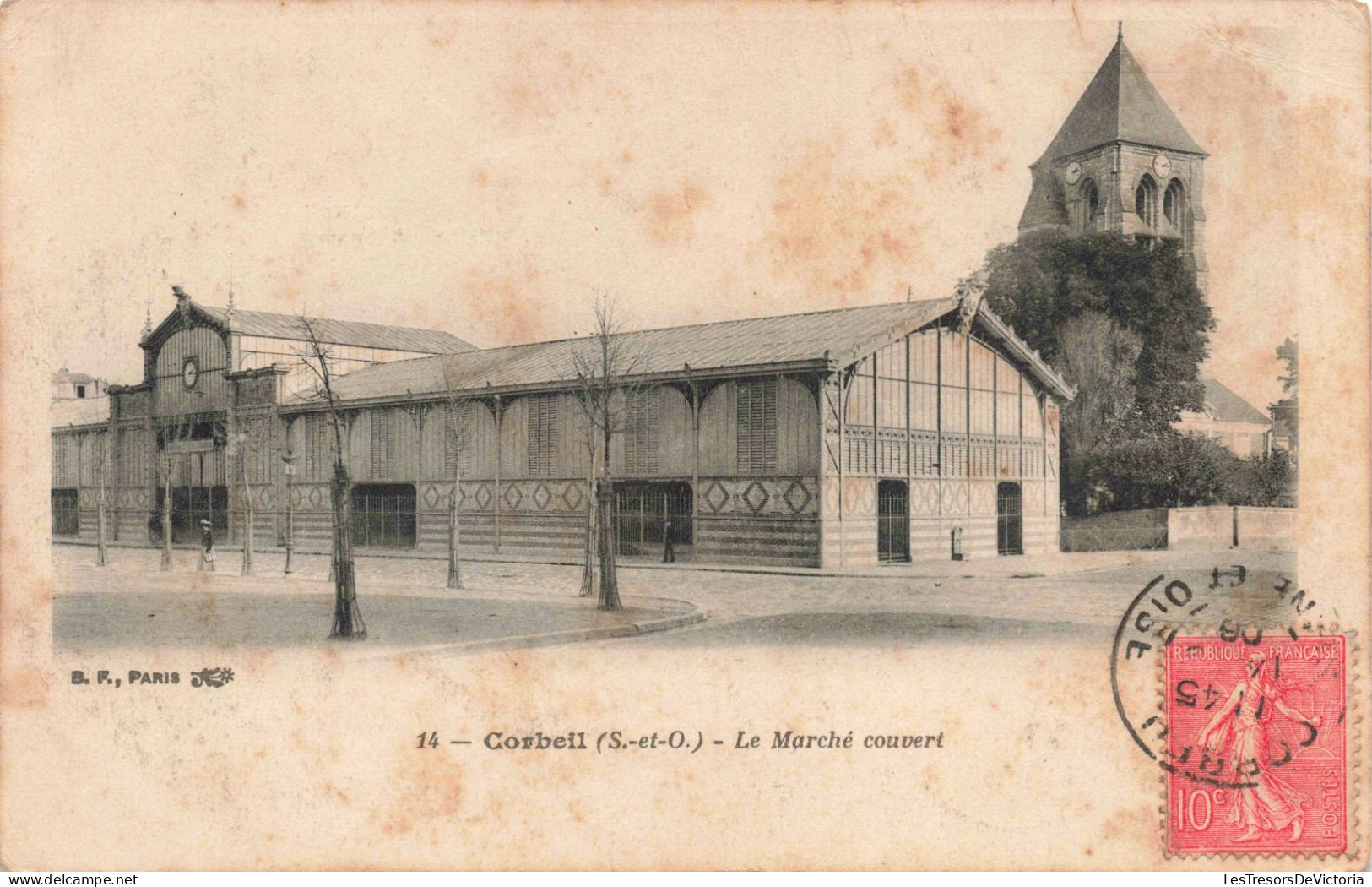 FRANCE - Essonne - Corbeil (S. Et O.) - Le Marché Couvert - Carte Postale Ancienne - Corbeil Essonnes