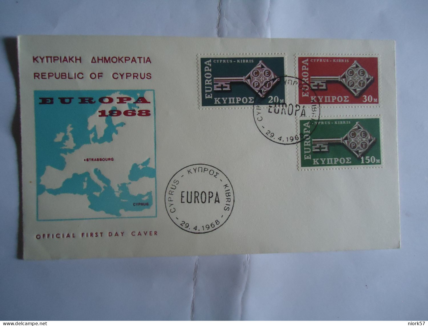 CYPRUS  FDC   EUROPA 1968 - 1968