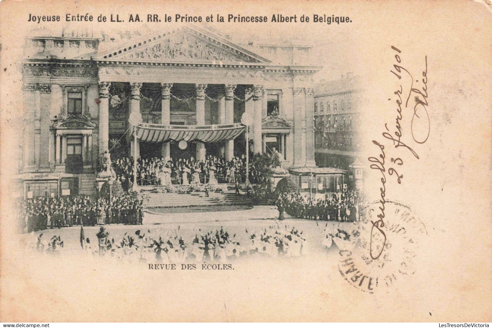 HISTOIRE - Joyeuse Entrée De LL. AA. RR. Le Prince Et La Princesse Albert De Belgique - Carte Postale Ancienne - History