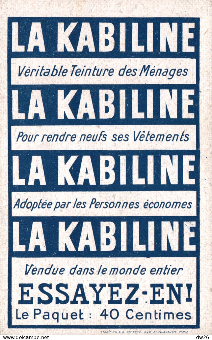 Publicité La Kabiline, La Teinture Des Ménages - Série A La Caserne, Exercice De Boxe - Carte N° 61 - Reclame