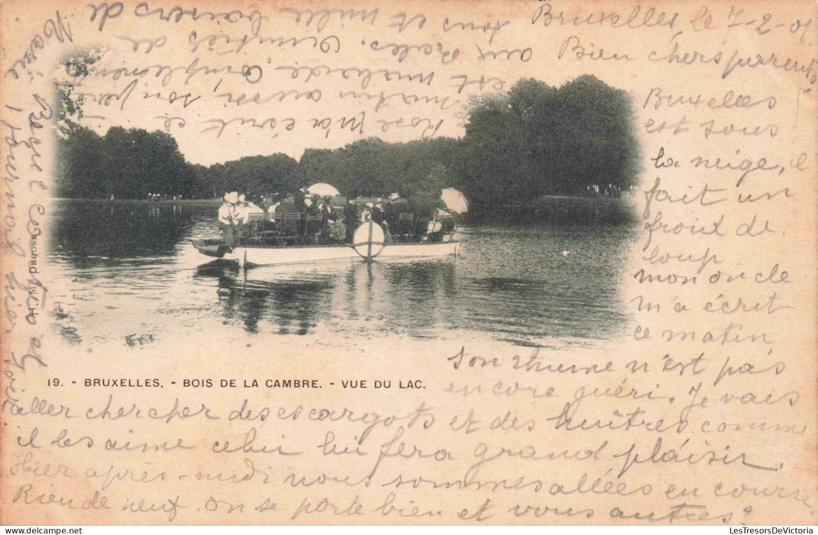 BELGIQUE - Bruxelles - Bois De La Cambre - Vue Du Lac - Carte Postale Ancienne - Bosques, Parques, Jardines