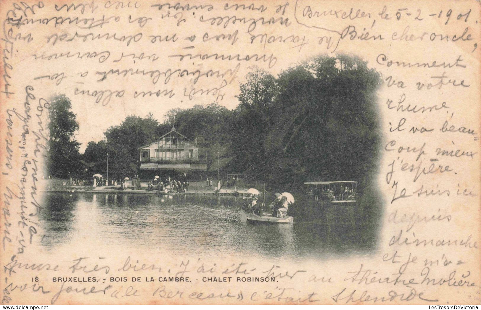 BELGIQUE - Bruxelles - Bois De La Cambre - Chalet Robinson - Carte Postale Ancienne - Forêts, Parcs, Jardins