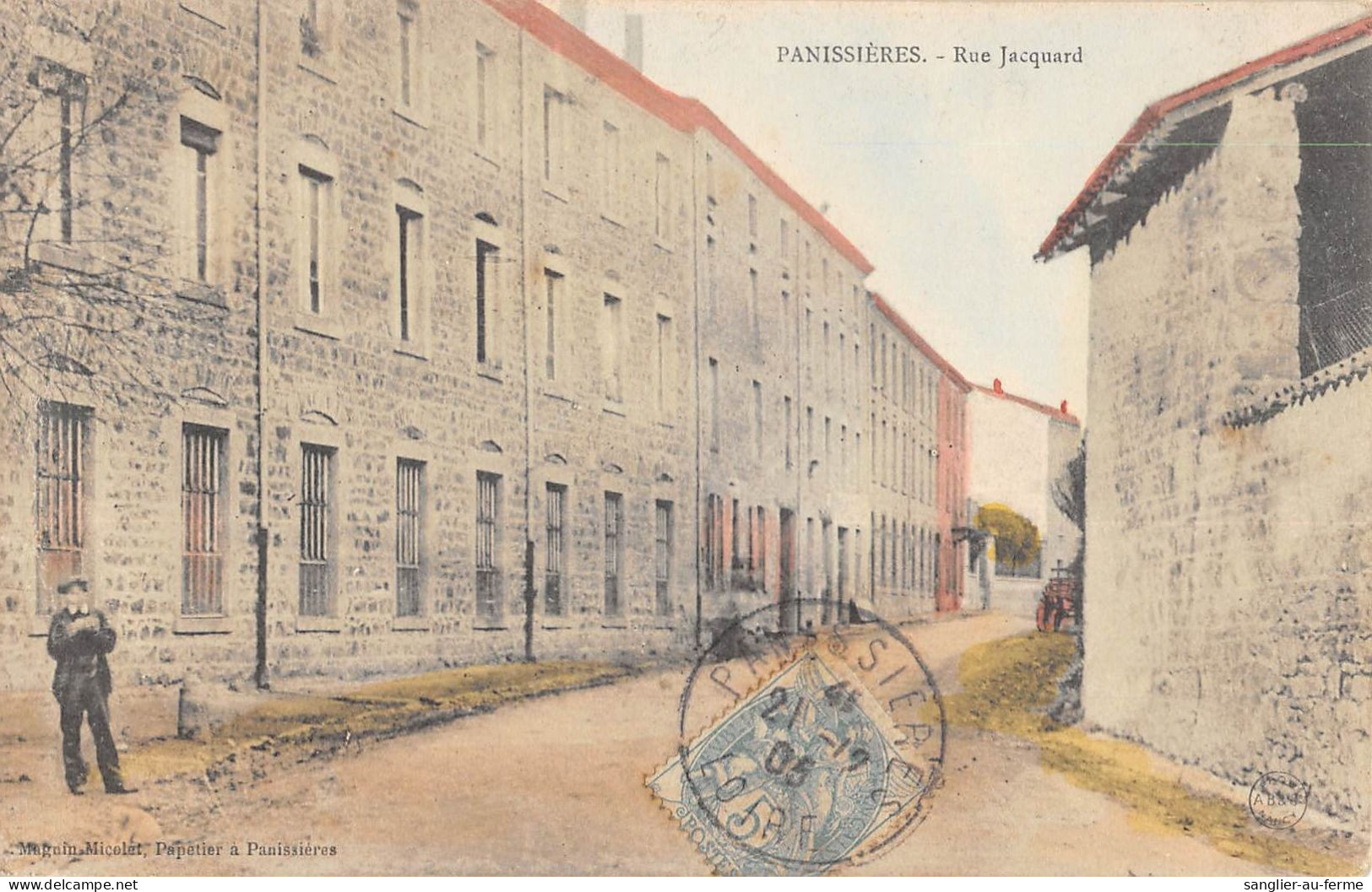 CPA 42 PANISSIERES / RUE JACQUARD - Andere & Zonder Classificatie