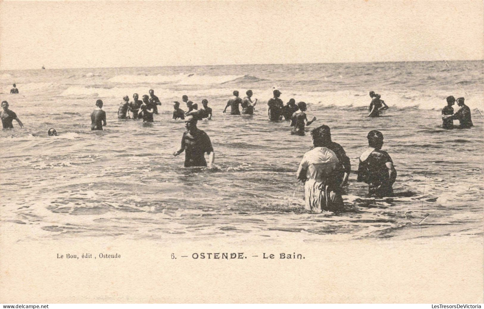 BELGIQUE - Ostende - Le Bain - Carte Postale Ancienne - Oostende