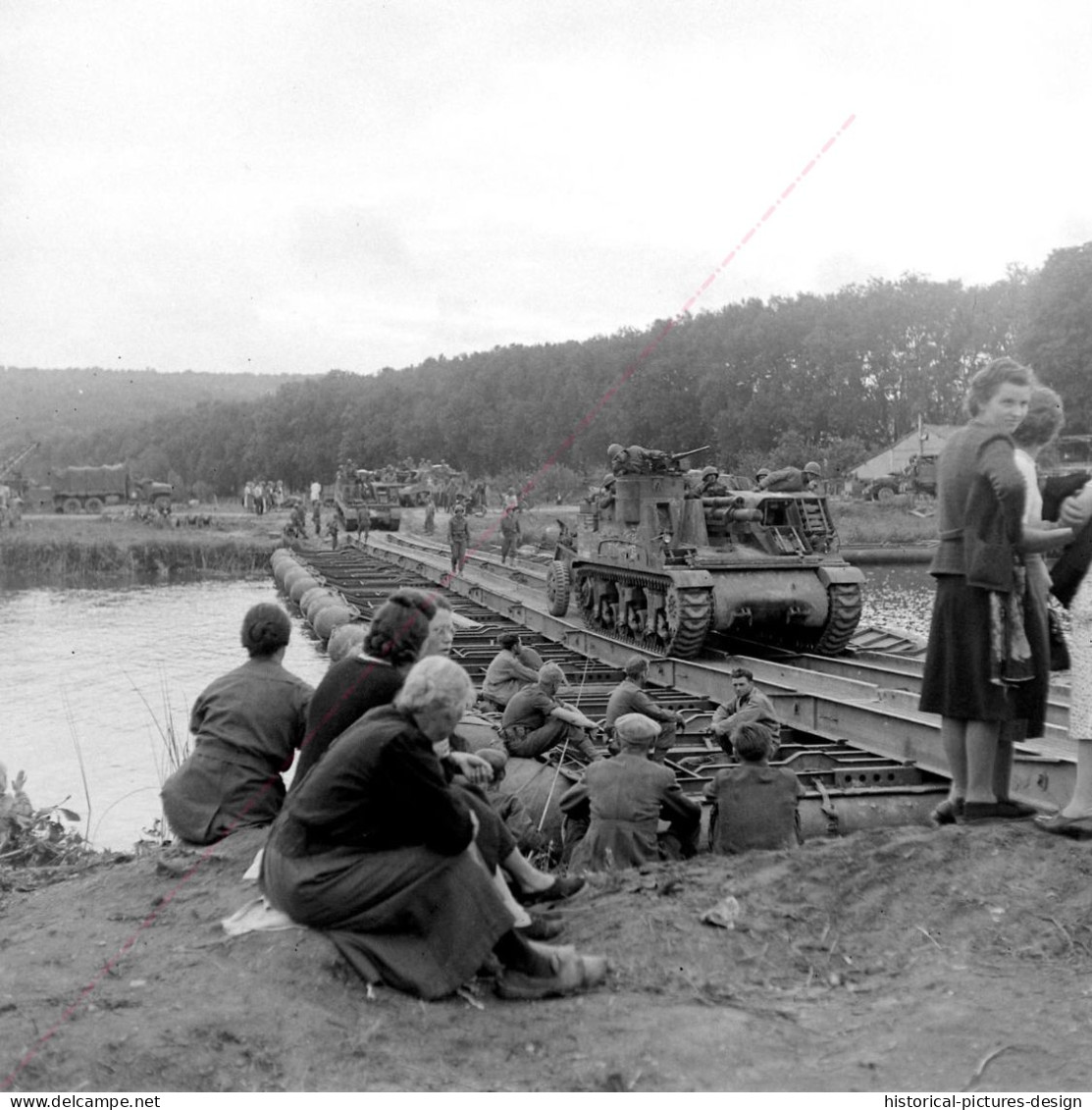 #France1944#liberation   Ponton Sur La Marne à Damery France - Août 1944 - 1939-45