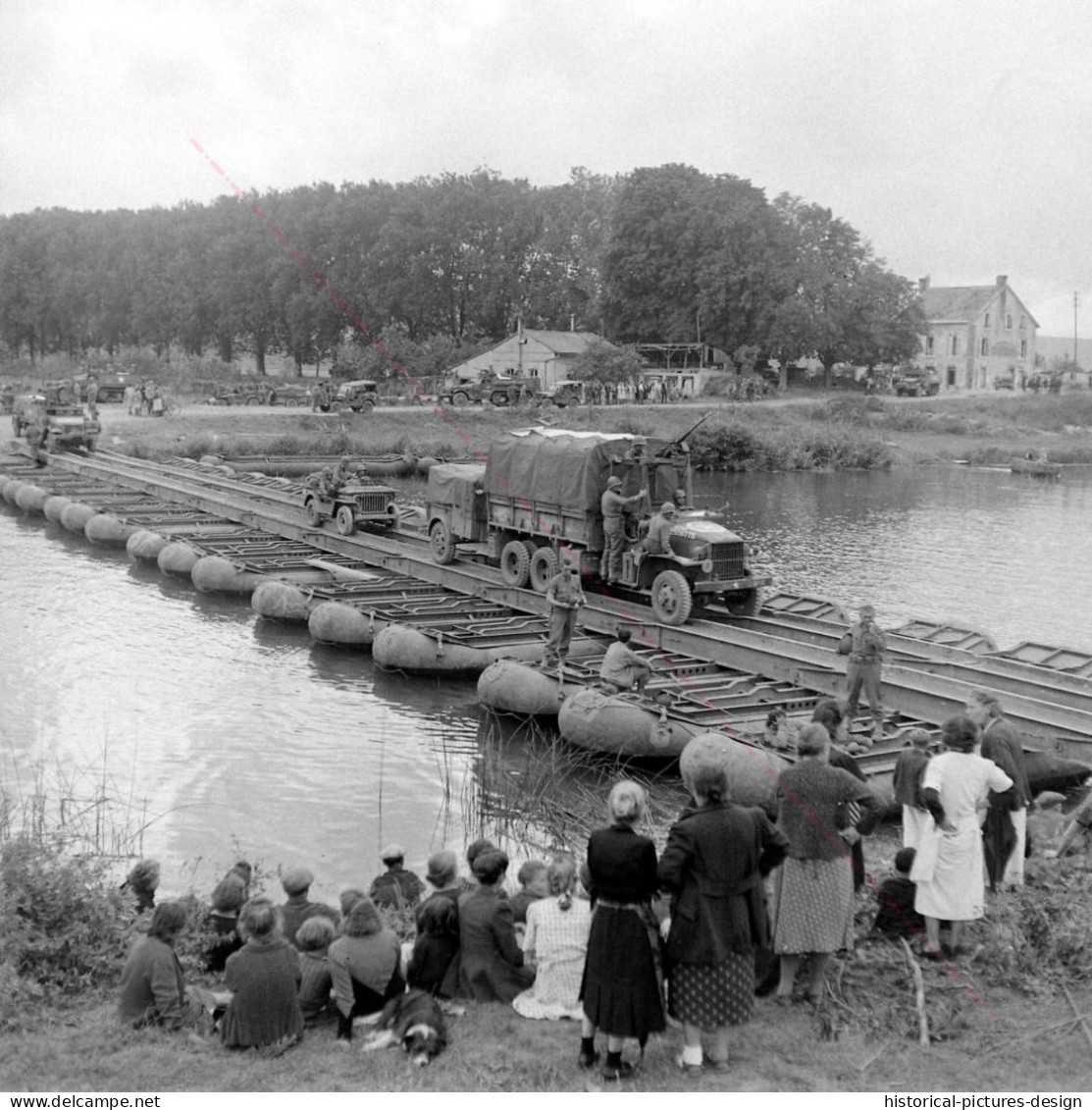 #France1944#liberation   Ponton Sur La Marne à Damery France - Août 1944 - 1939-45