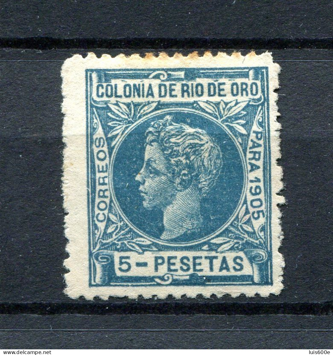 1905.RIO DE ORO.EDIFIL 15(*).NUEVOS CON FIJASELLOS(MH).CATALOGO 140€ - Rio De Oro