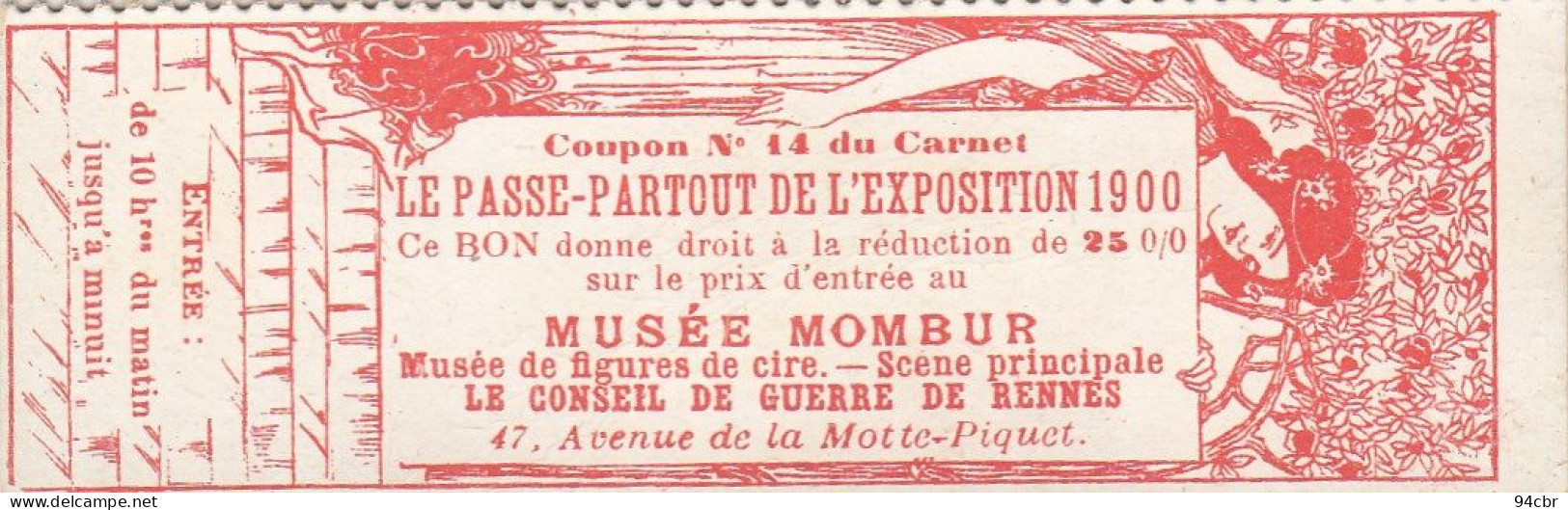 CPA (exposition 1900)  PARIS 15e  MUSEE MOMBUR  47 Avenue De La Motte Piquet (illus ) B.bur Theme - Ausstellungen