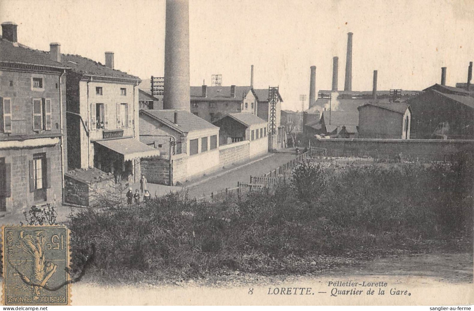 CPA 42 LORETTE / QUARTIER DE LA GARE - Andere & Zonder Classificatie