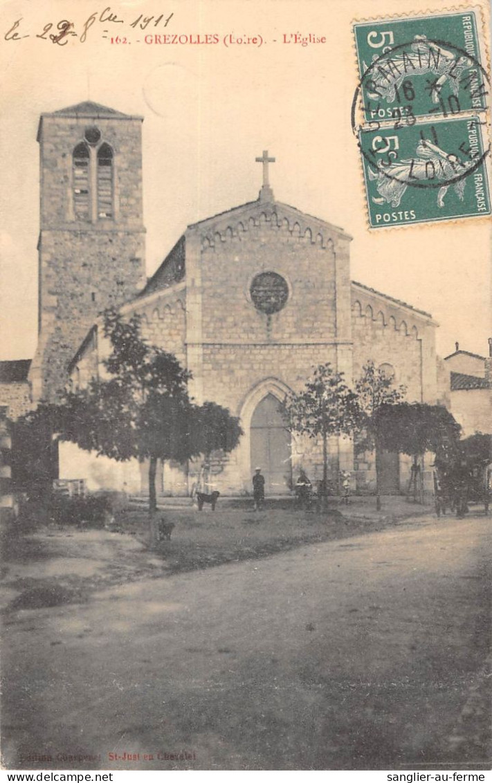 CPA 42 GREZOLLES / EGLISE - Other & Unclassified