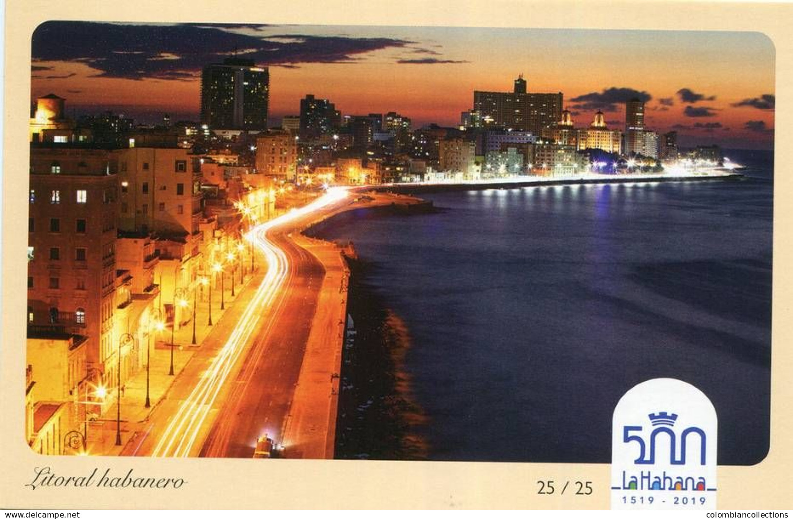 Lote PEP1539, Cuba, Entero Postal, Stationery, La Habana, 500, 25-25, Litoral Habanero, Panoramic City View - Maximumkarten