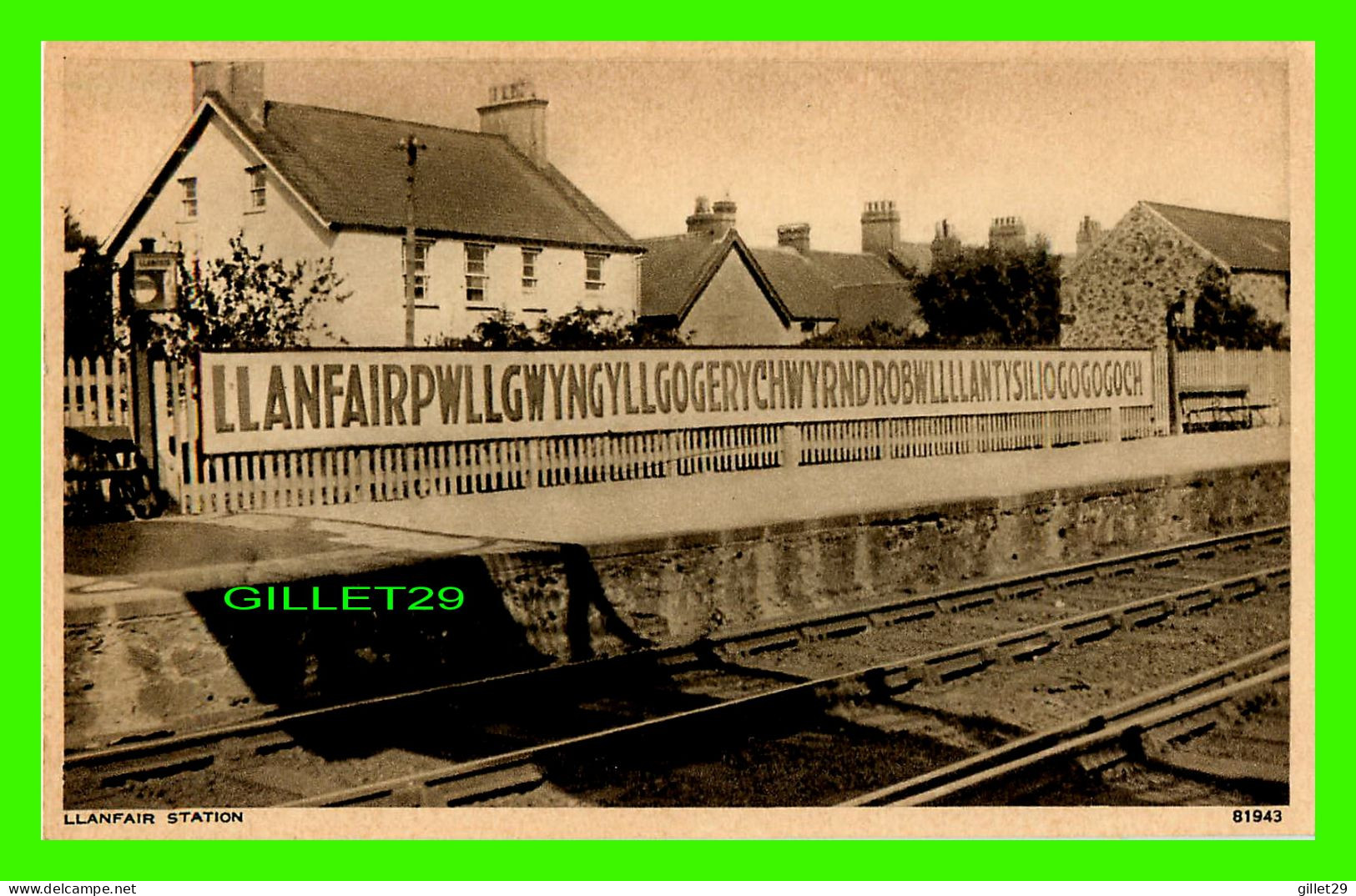 ANGLESEY, PAYS DE GALLES - LLANFAIR STATION - PHOTOCHROM CO LTD - - Anglesey