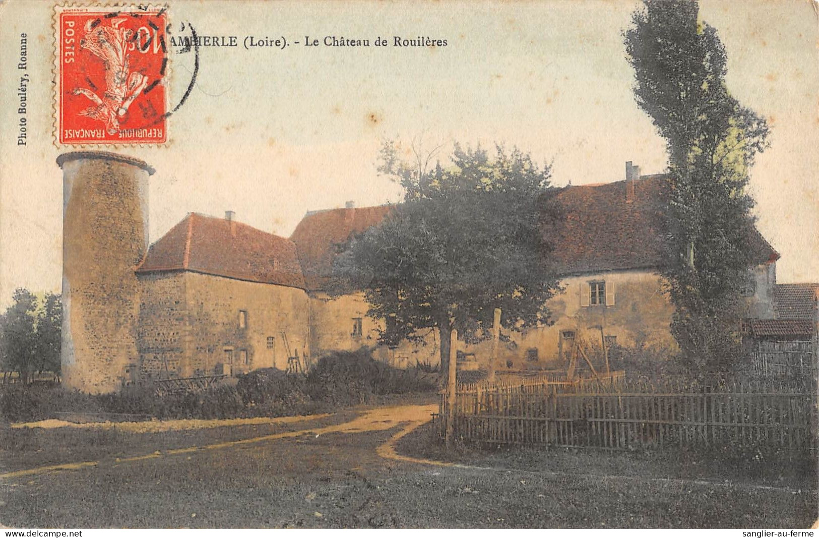 CPA 42 AMBIERLE / CHATEAU DE ROUILERES - Andere & Zonder Classificatie