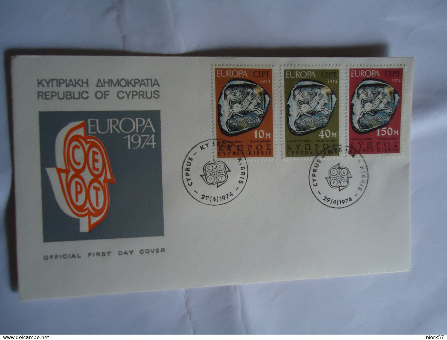 CYPRUS  FDC   EUROPA 1974 - 1974