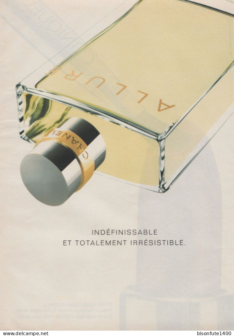 Publicité Parfum ALLURE De Chanel Paris - Format A4 (Voir Photo) - Publicités Parfum (journaux)