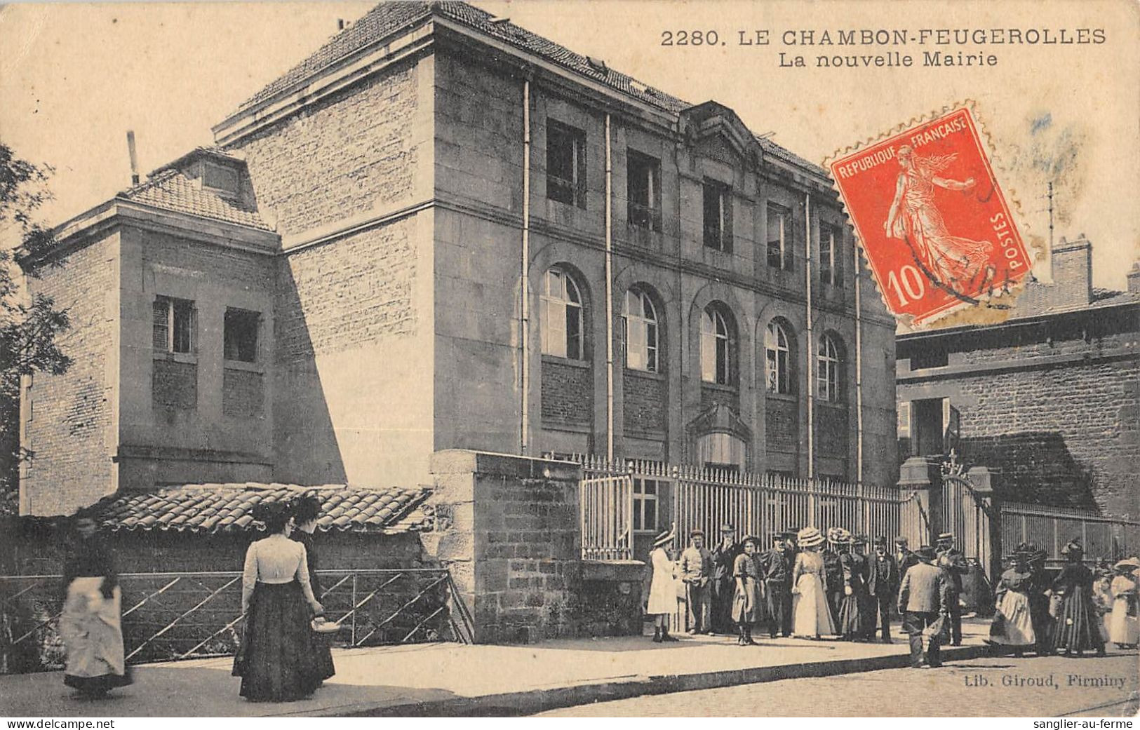 CPA 42 LE CHAMBON / LA NOUVELLE MAIRIE - Le Chambon Feugerolles