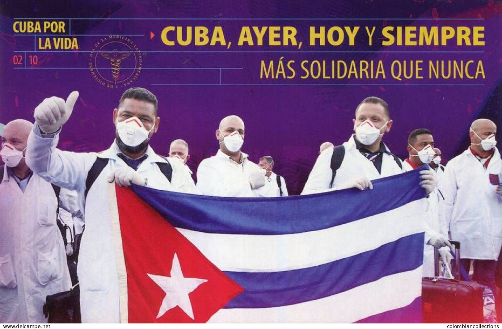 Lote PEP1449.1, Cuba, 2020, Entero Postal, Postal Stationery, Cuba Por La Vida, 2-10, Medical Service, Medicine - Maximumkaarten
