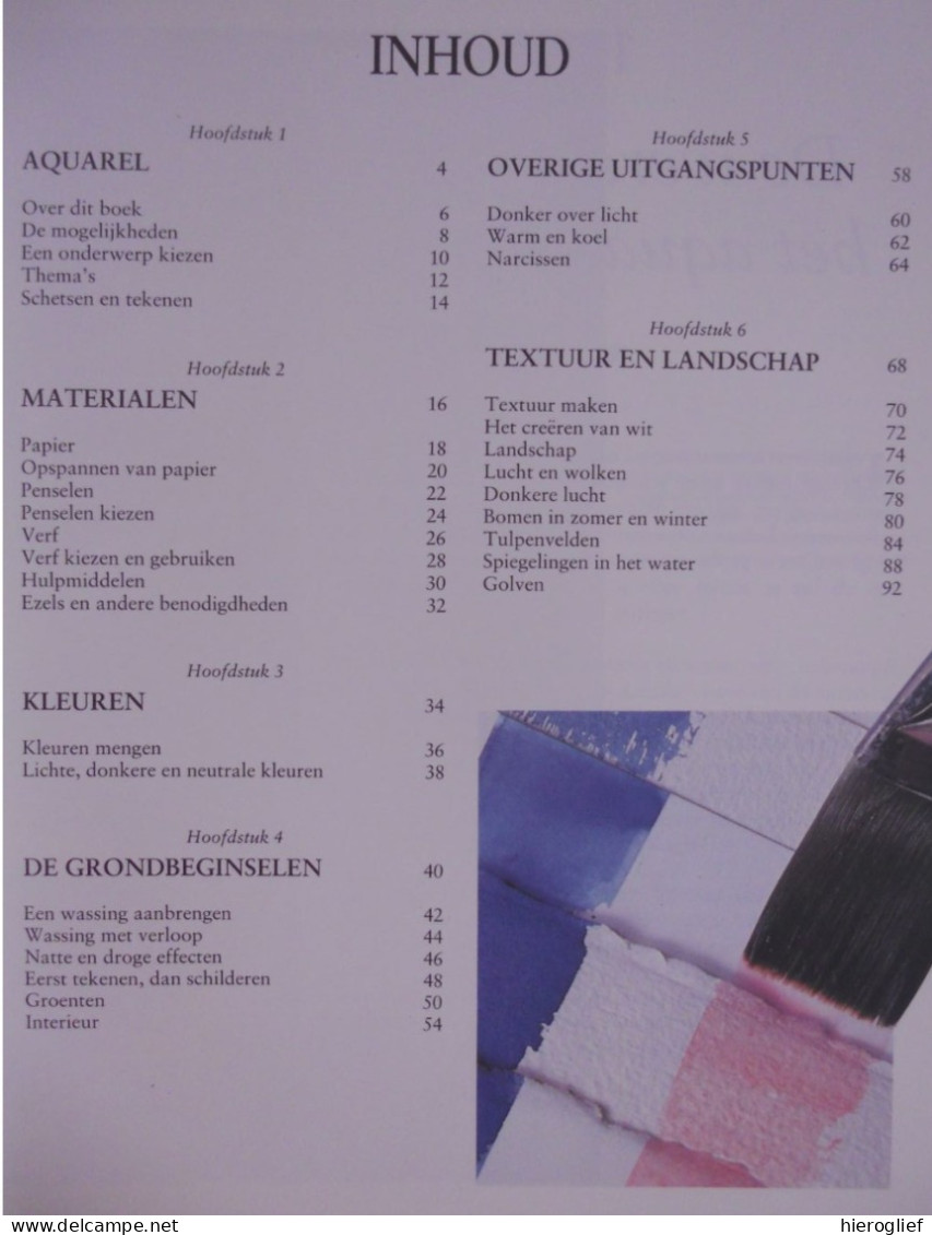 AQUAREL - Jenny Rodwell / Atelier Cantecleer 1993 Kleur Techniek Materiaal Textiel Landschap Opspannen Schilderkunst - Praktisch