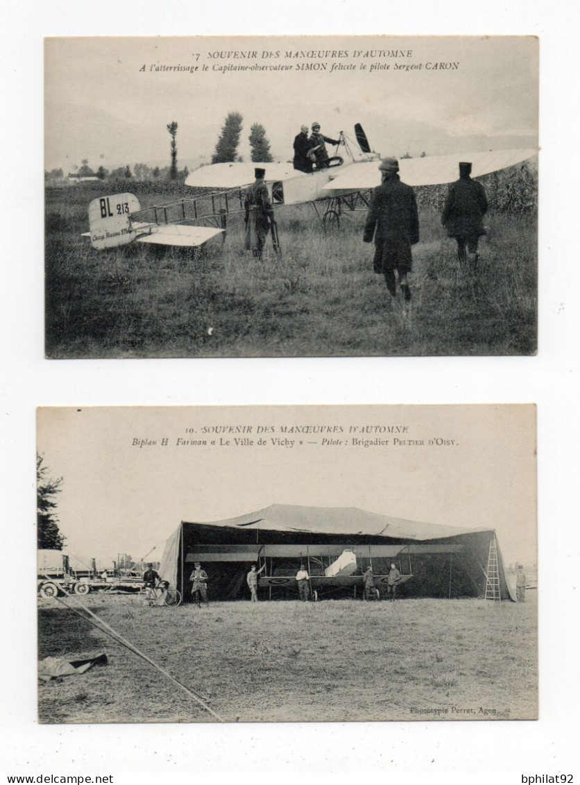 !!! COLLECTION DE 10 CPA DES MANOEUVRES D'AVIATION D'AUTOMNE DE SEPTEMBRE 1913 - Sammlungen & Sammellose