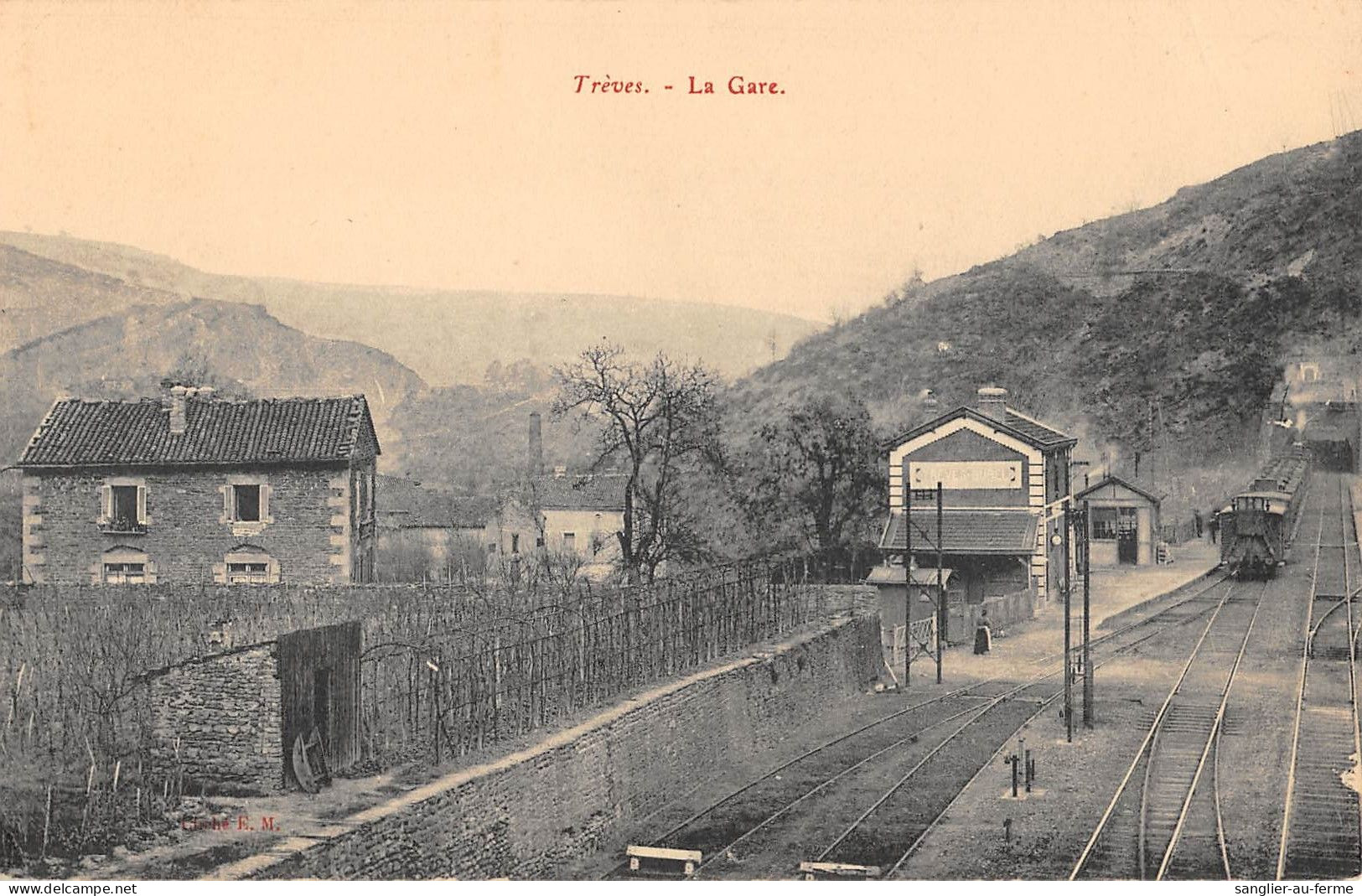 CPA 42 TREVES / LA GARE - Other & Unclassified