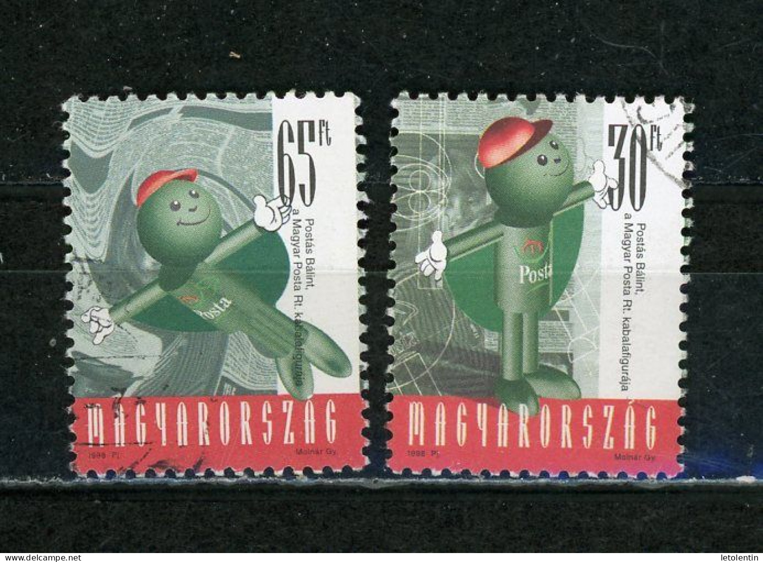 HONGRIE : LE POSTIER BALINT   - N° Yvert 3617+3618 Obli. - Used Stamps