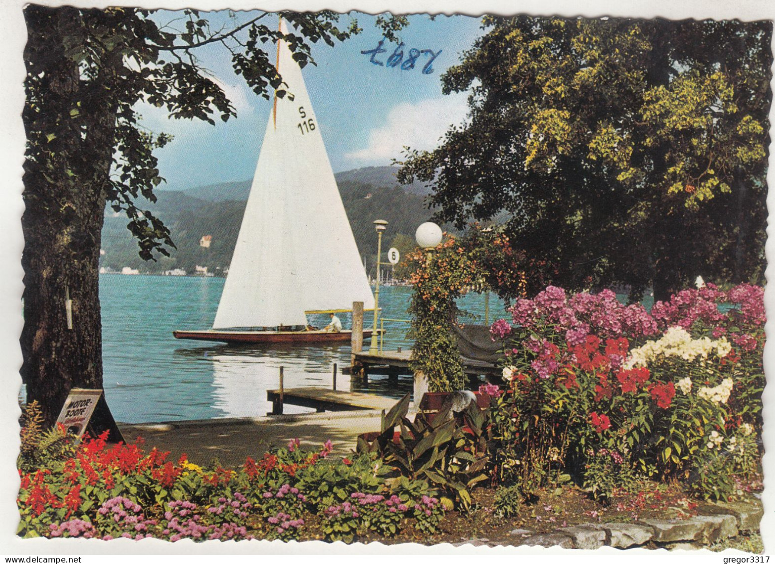 D4010) PÖRTSCHACH Am Wörthersee - Kärnten - Blumenpromenade  Mit Altem Segelboot - Pörtschach