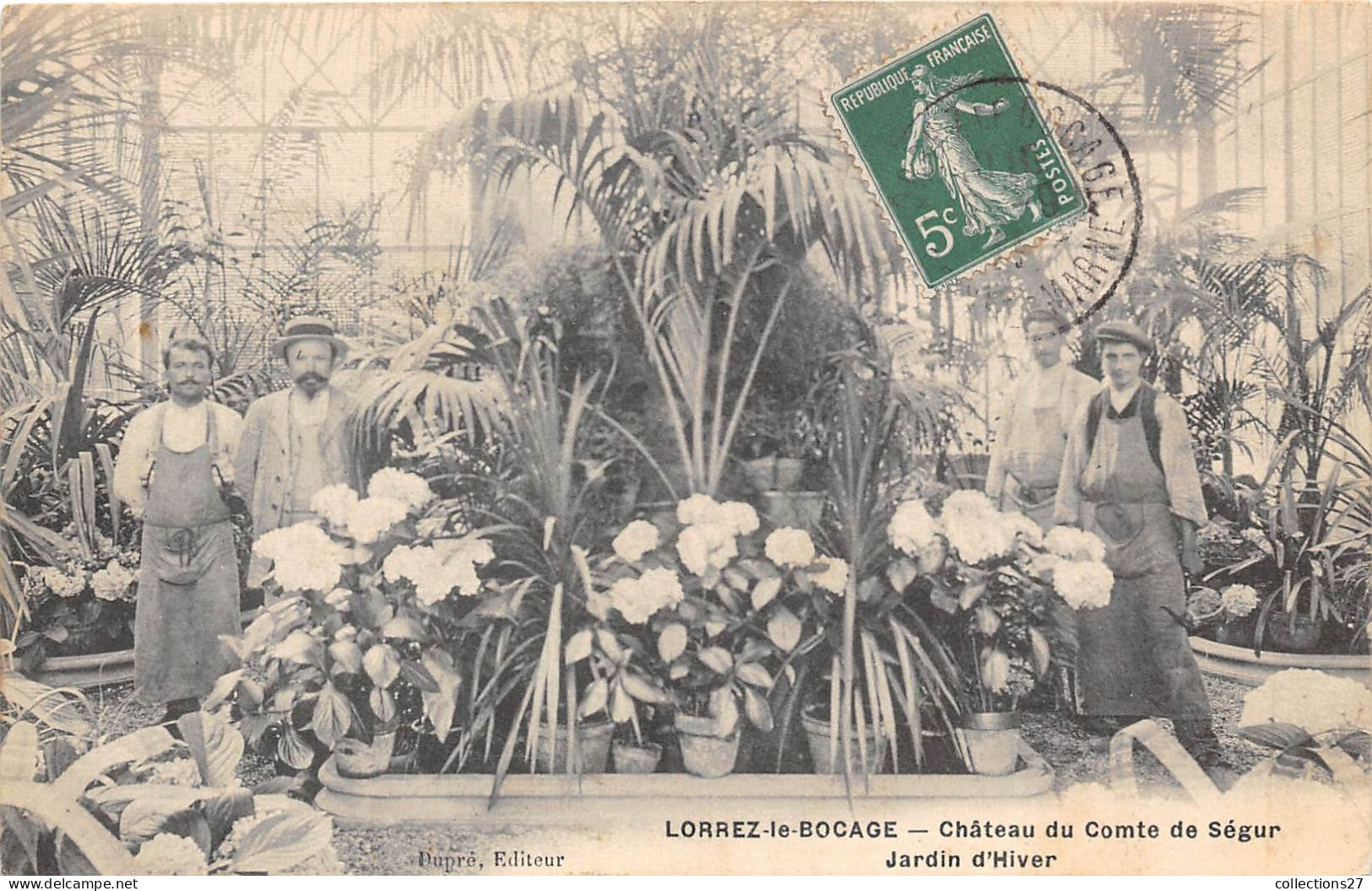 77-LORREZ-LE-BOCAGE- CHÂTEAU DU COMTE DE SEGUR - JARDIN D'HIVER - Lorrez Le Bocage Preaux