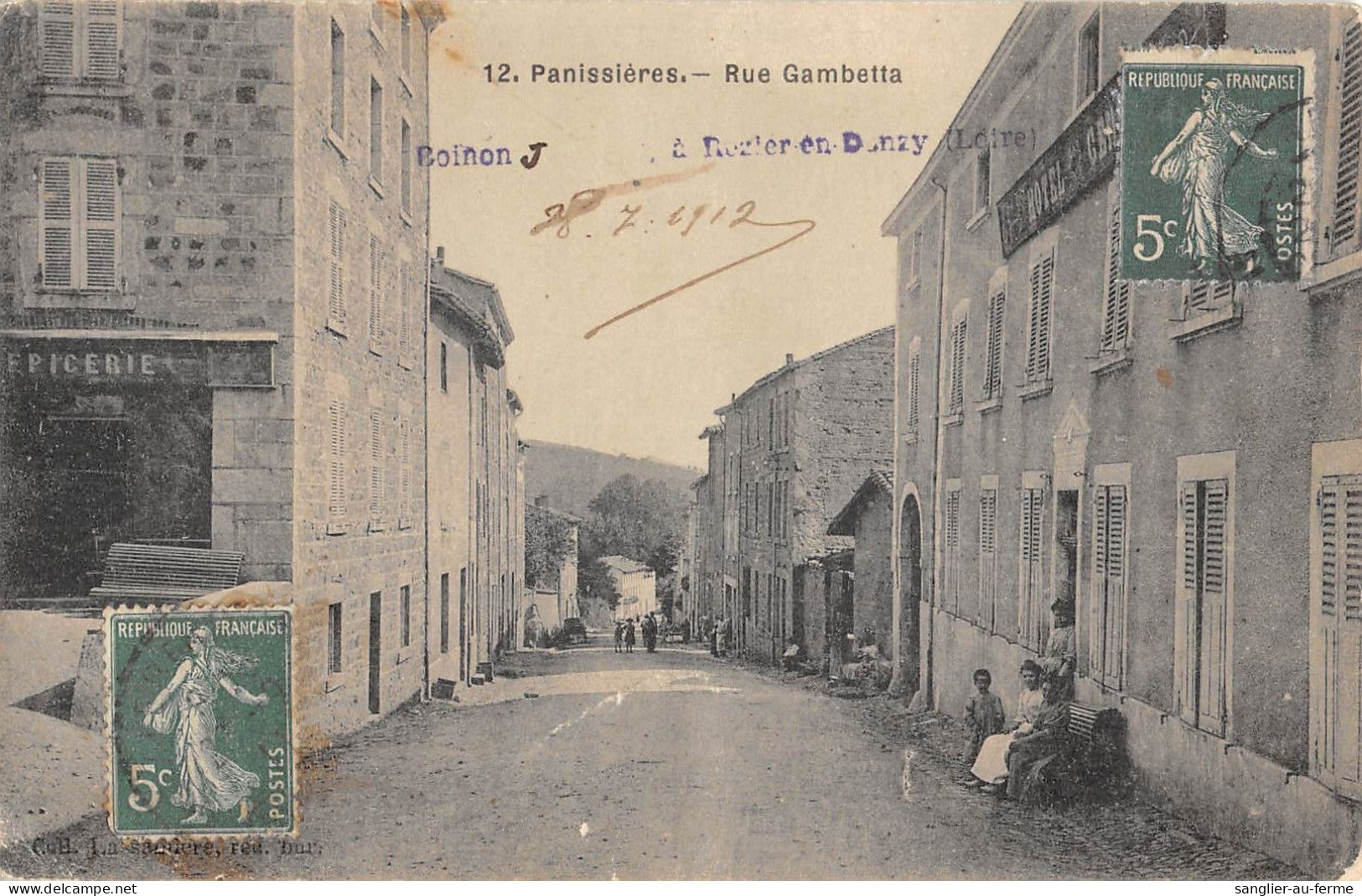 CPA 42 PANISSIERES / RUE GAMBETTA - Altri & Non Classificati