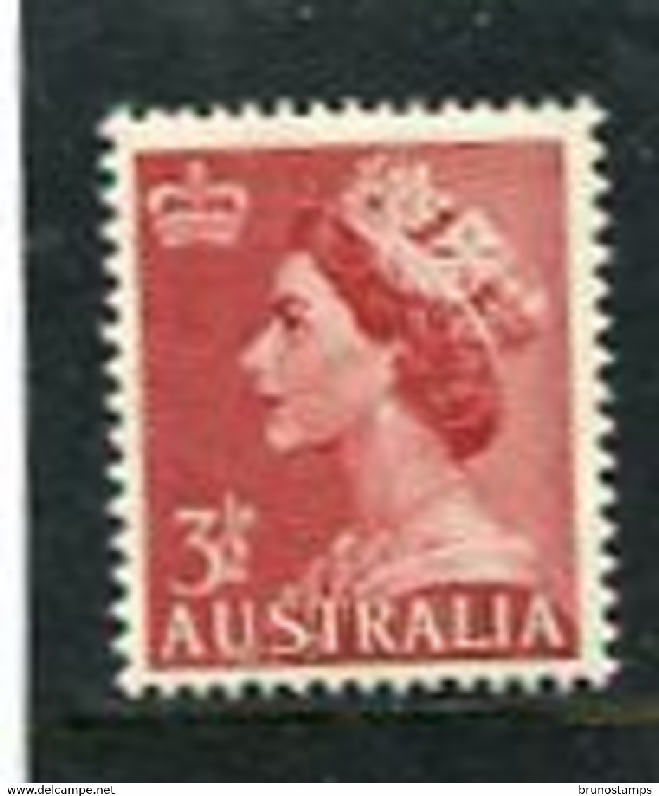 AUSTRALIA - 1953  3 1/2d   QEII  WATERMARK  MINT NH - Neufs